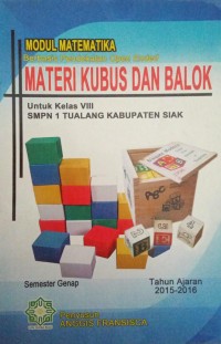 Image of Modul Matematika Materi Kubus dan Balok