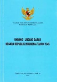 Image of Undang-undang Dasar Negara Republik Indonesia Tahun 1945